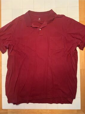 Men's Harbor Bay Pocket Polo Shirt - Red 5XLT